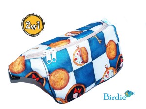 Saszetka, etui na pompę insulinową oraz telefon 2w1 z Okienkiem, Klapką - Duża - Alicja w Krainie Czarów 06